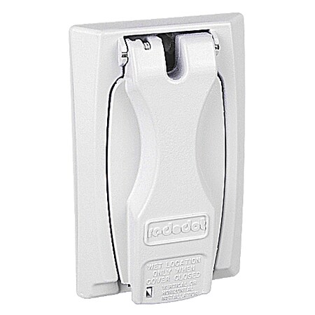 Abb SIN. GANG UNIV FLIP, LID WHITE DPAK,  DCCU-WH-L